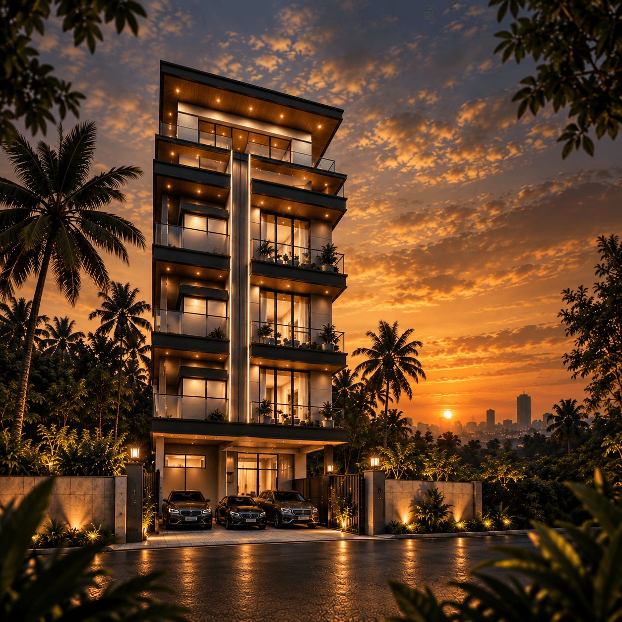 Elysian boutique apartment building in Kakkanad, Kochi